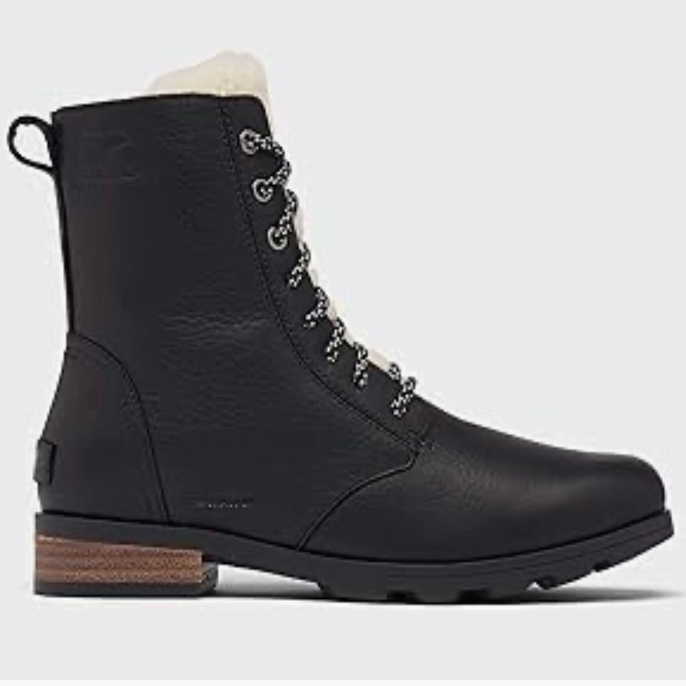 Sorel Women's Emelie Short Lace Cozy Leather Boot- Waterproof NWT - Picture 4 of 11